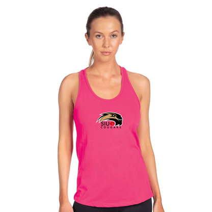 Women's SIU Edwardsville Cougars Logo Next Level Ideal Racerback Tank