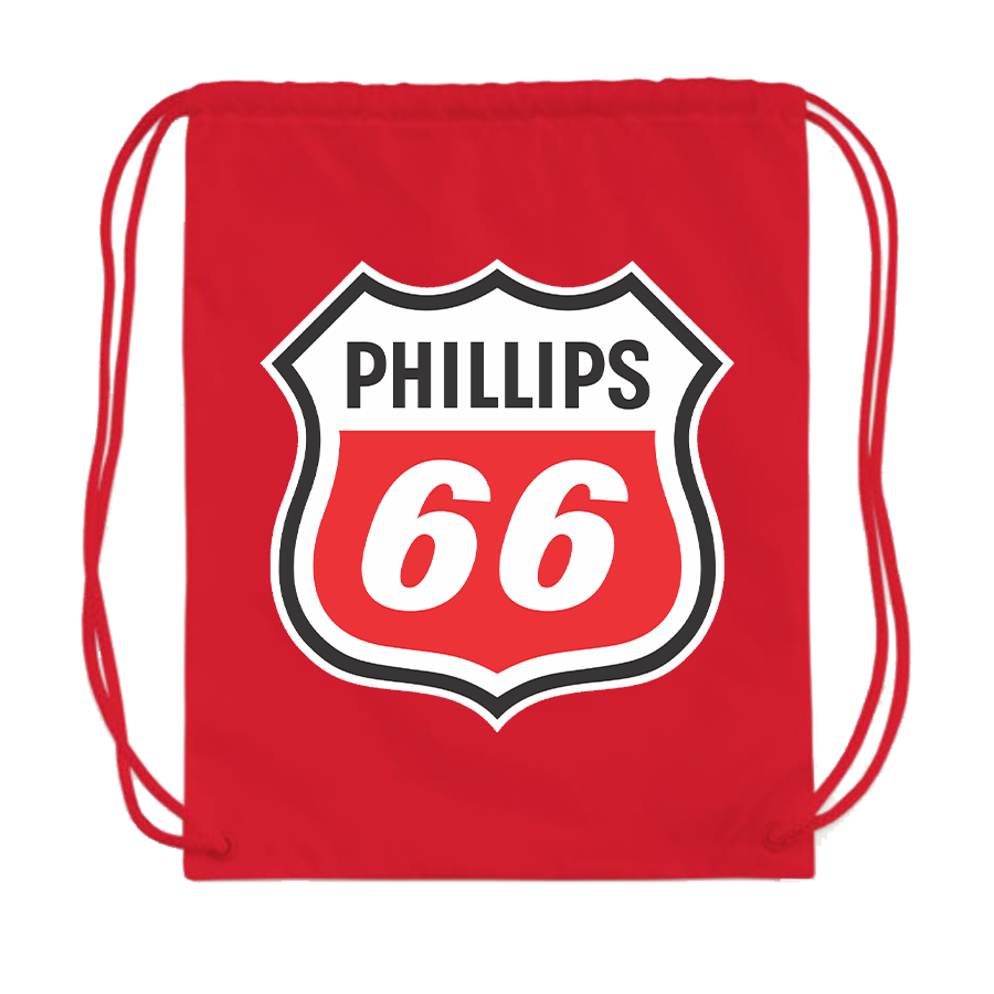 Phillips 66 Gas Station Drawstring Bag