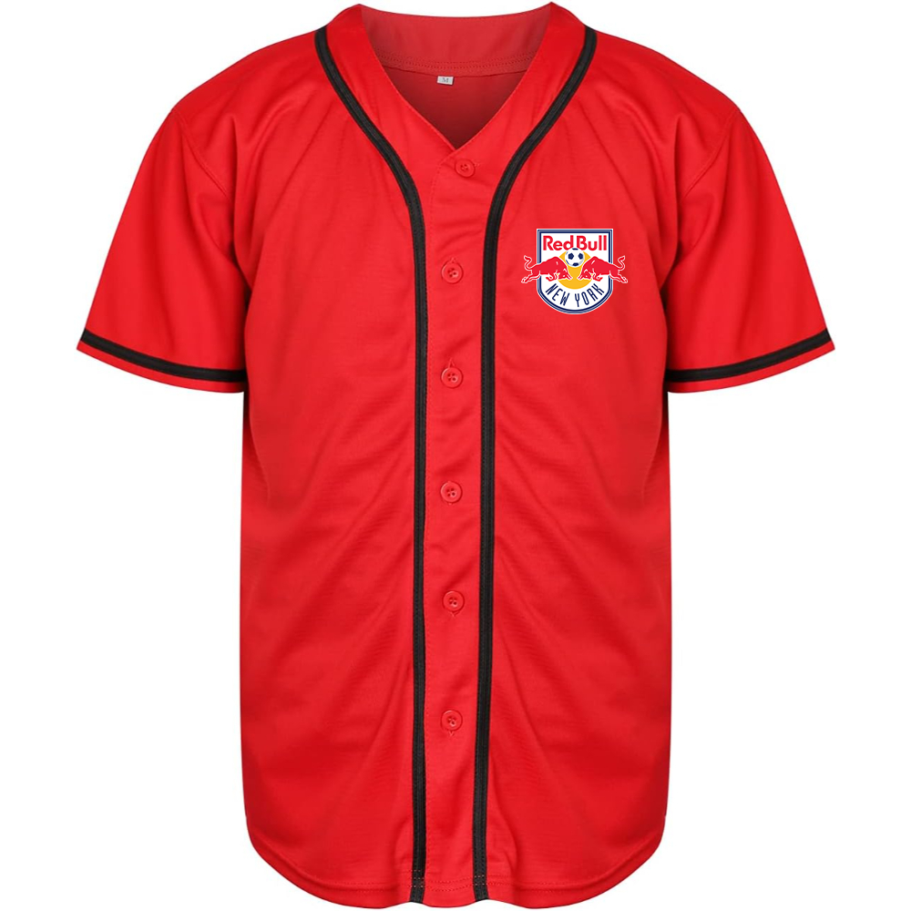 Men's New York Red Bulls FC Baseball Jersey