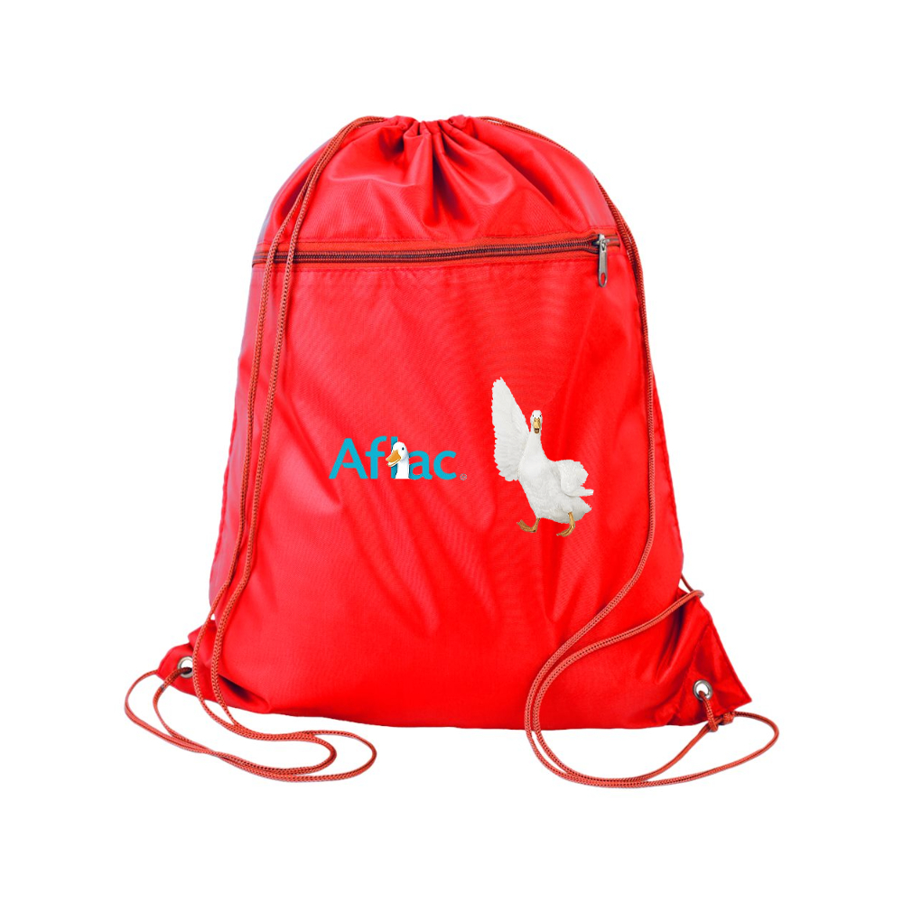 Aflac Logo and Duck Q-Tees - Polyester Cinchpack