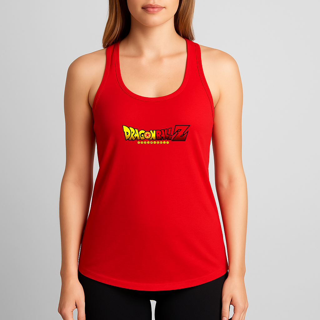 Women's Dragon Ball Z Title Racerback Tank Top