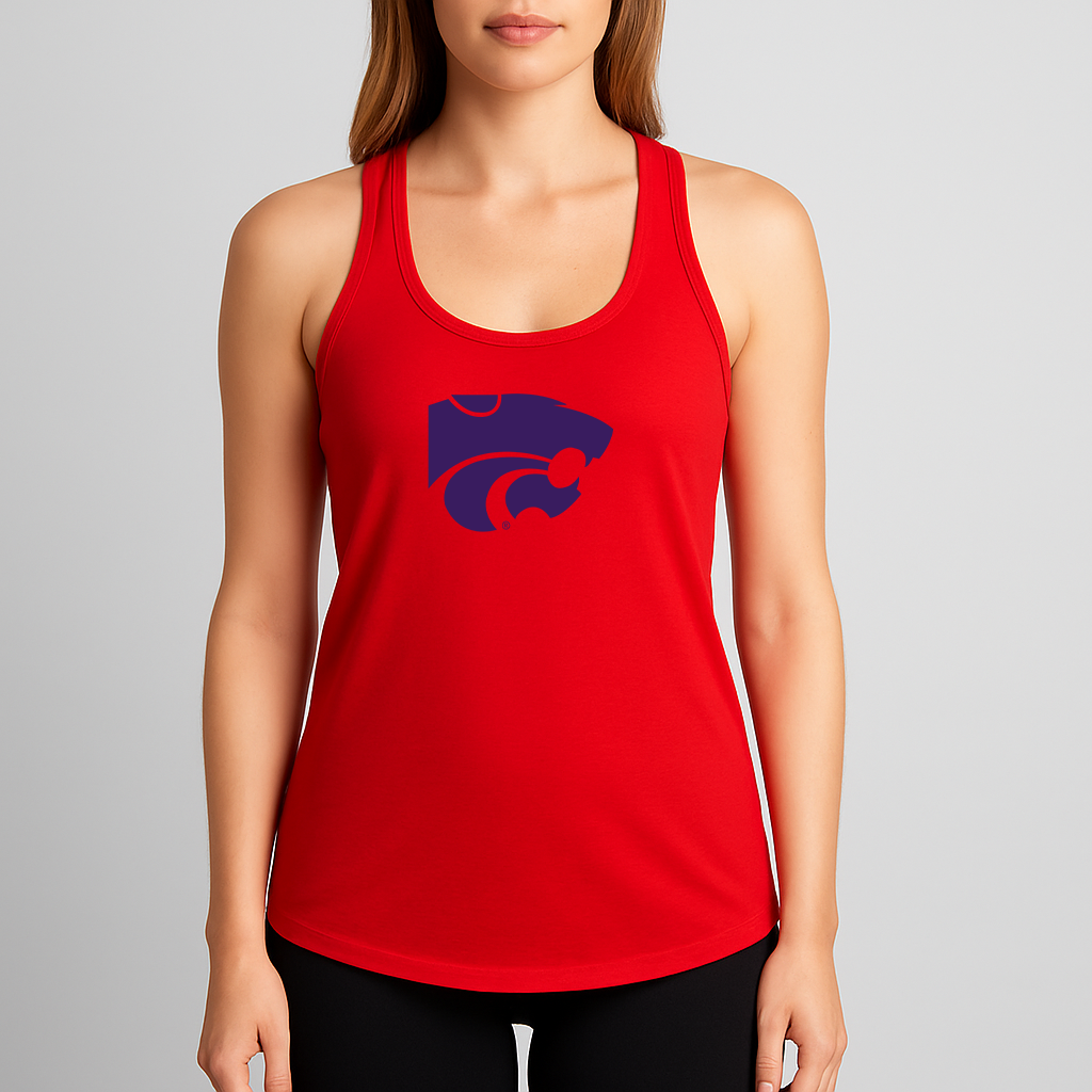 Women's Kansas State Wildcats Logo Next Level Ideal Racerback Tank