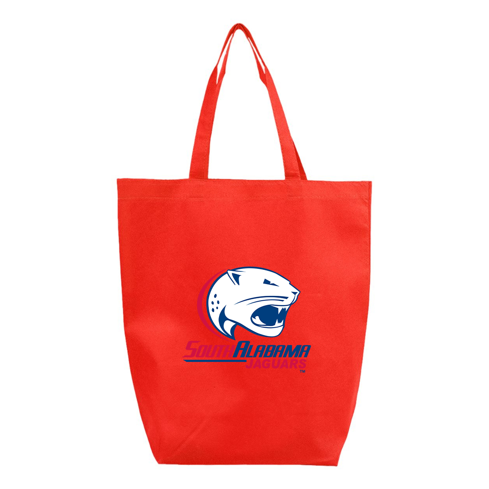 South Alabama Jaguars Logo Q-Tees Non-Woven Gusset Bottom Tote