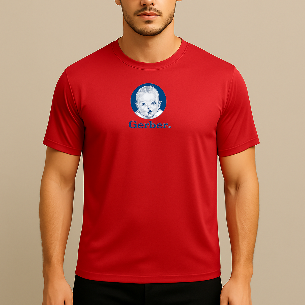 Men's Gerber Life Insurance Logo Polyester T-Shirt