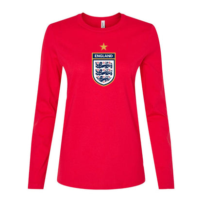 Women's England National Soccer Team Long Sleeve T-Shirt