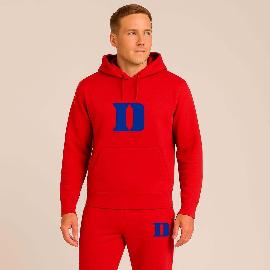 Men's Duke Blue Devils Logo Hoodie Joggers Set