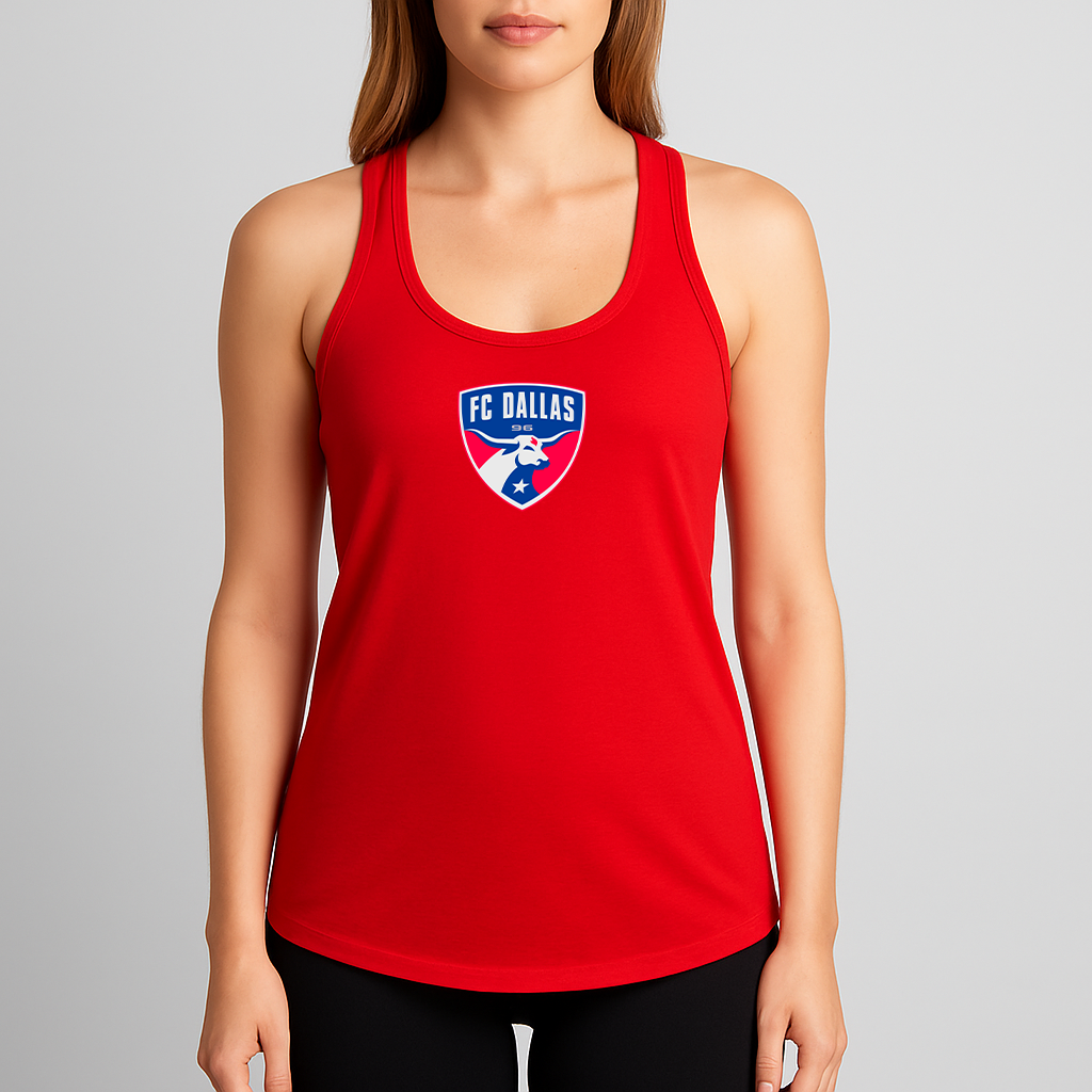 Women's FC Dallas Soccer Logo Next Level Ideal Racerback Tank
