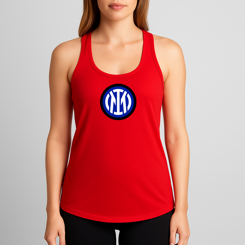 Women's Inter Milan 2025 Soccer Logo Next Level Ideal Racerback Tank