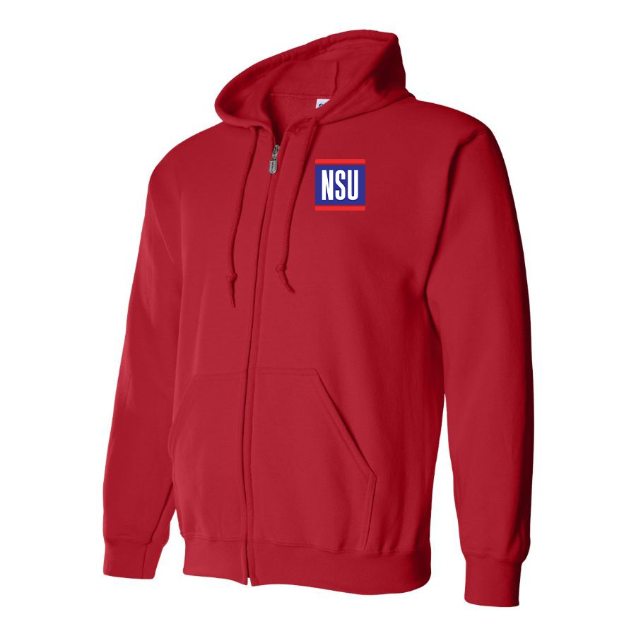 Men's NSU Logo Zipper Hoodie
