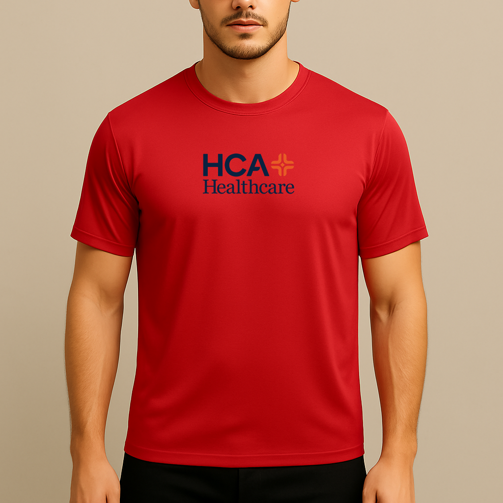 Men's HCA Healthcare Logo Polyester T-Shirt