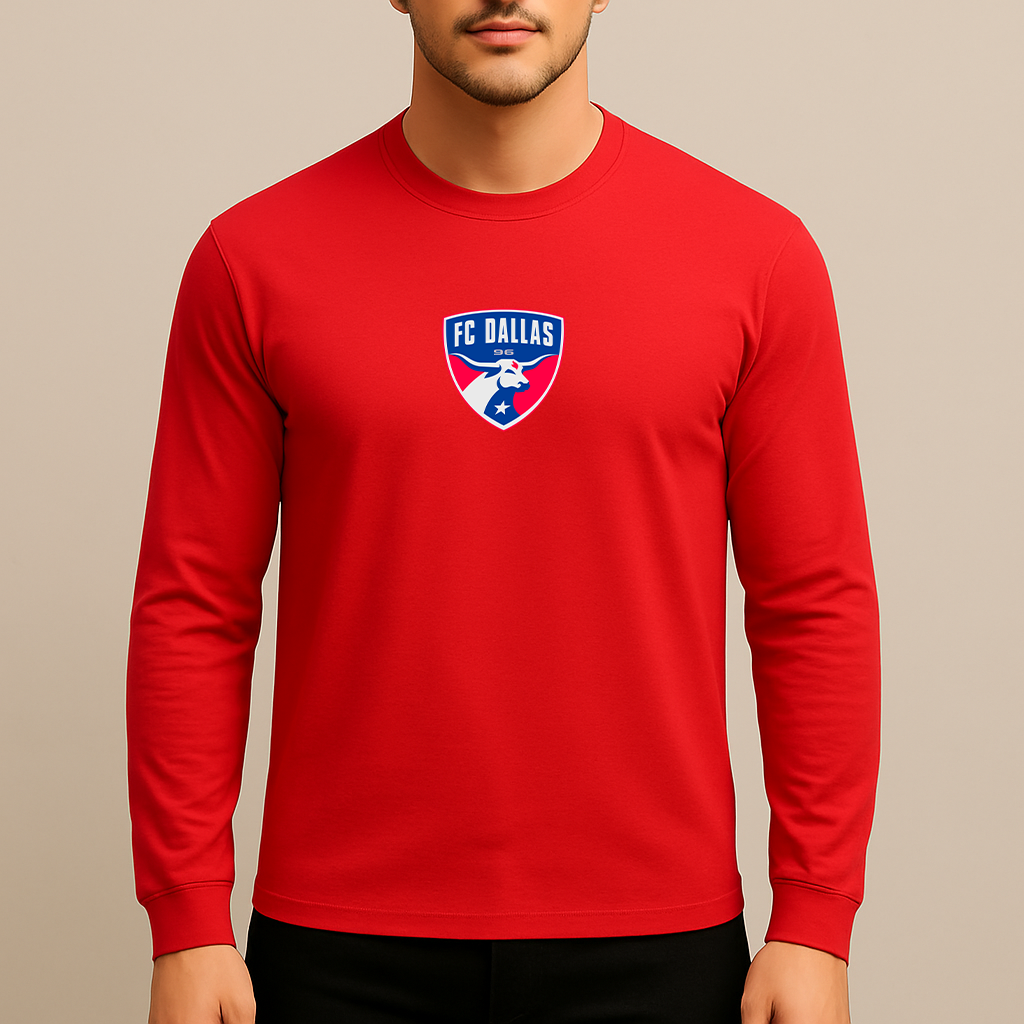 Men's FC Dallas Soccer Logo Long Sleeve T-Shirt