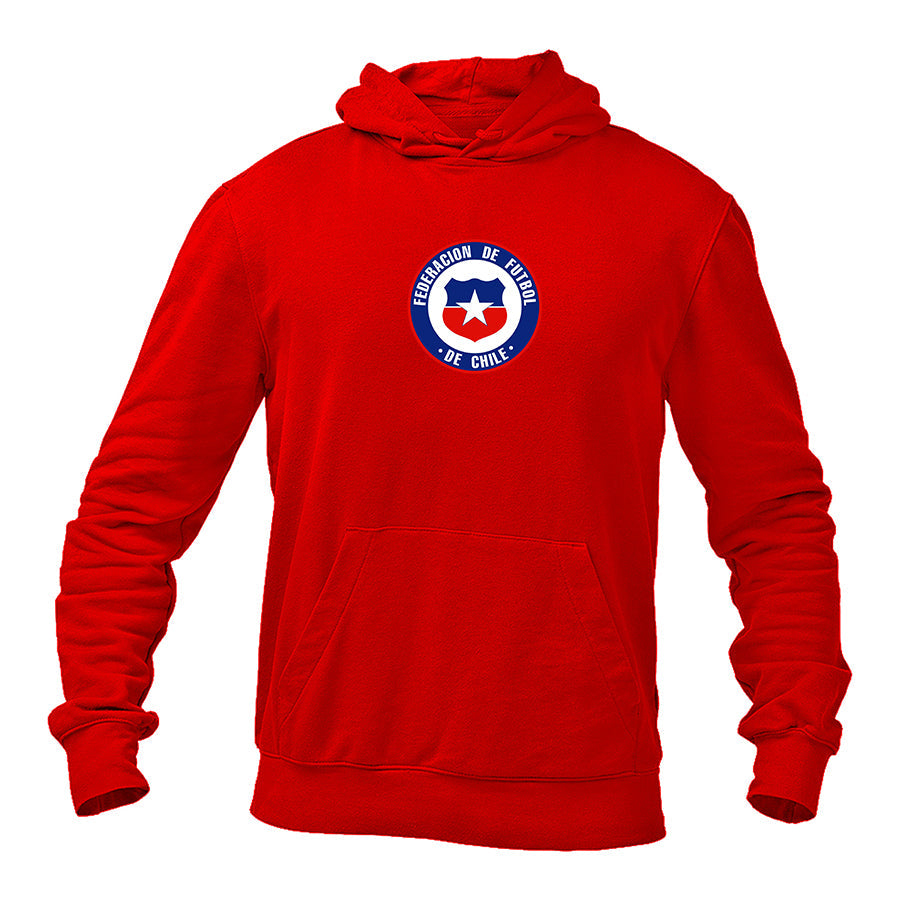 Men's Chile National Soccer Team  Pullover Hoodie