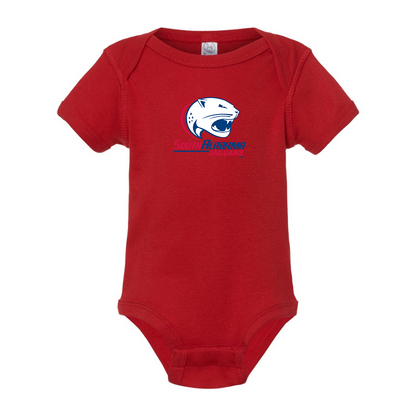 South Alabama Jaguars Logo  Rabbit Skins Infant Baby Rib Bodysuit