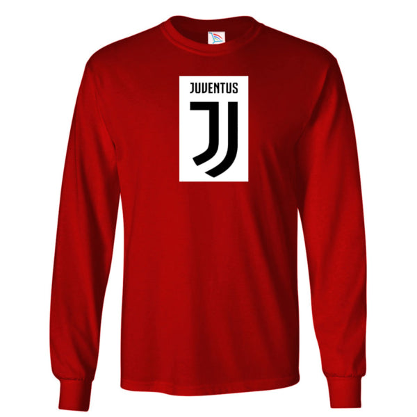 Youth Kids Juventus Soccer Long Sleeve T-Shirt