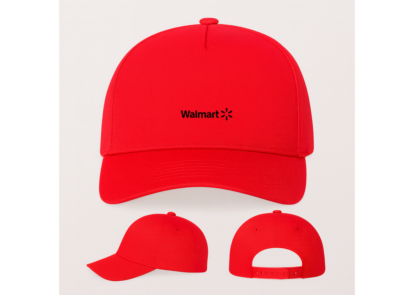 Walmart Logo Five Panel Twill Snapback Cap