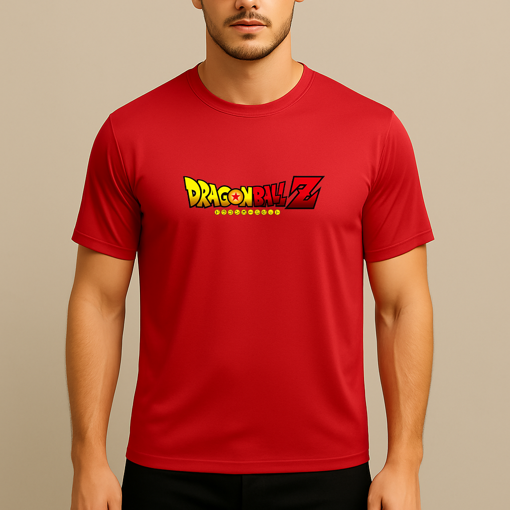 Men's Dragon Ball Z Title Polyester T-Shirt