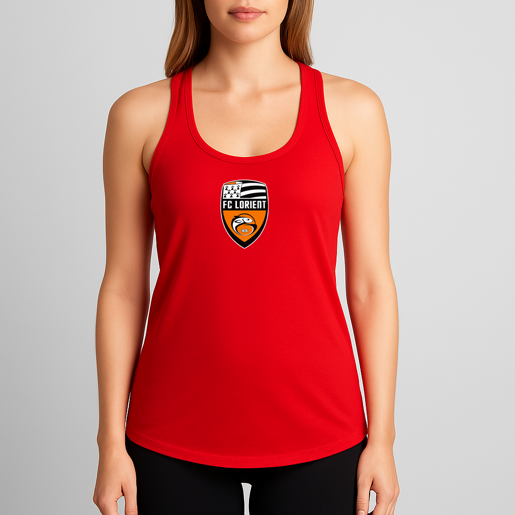 Women's FC Lorient Soccer Logo Next Level Ideal Racerback Tank