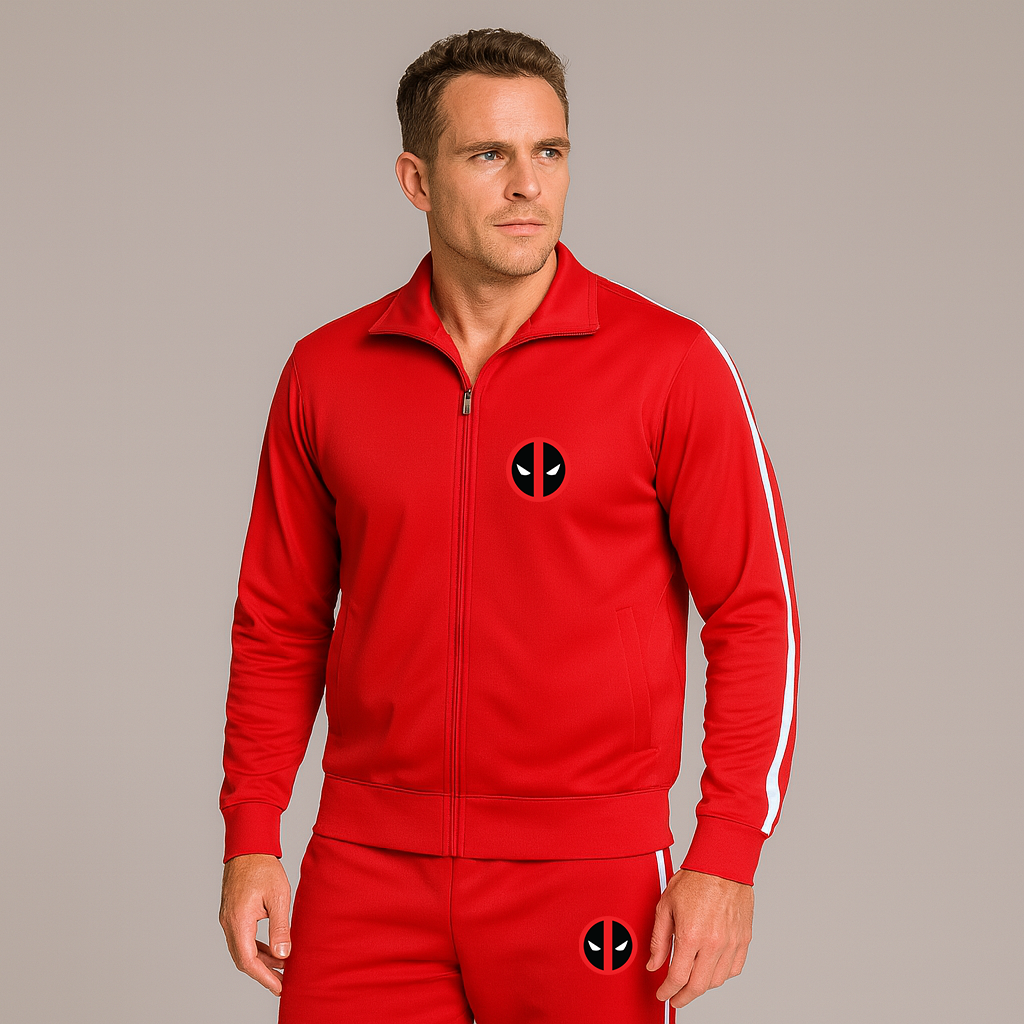 Men's Deadpool Marvel Superhero Dri-Fit TrackSuit