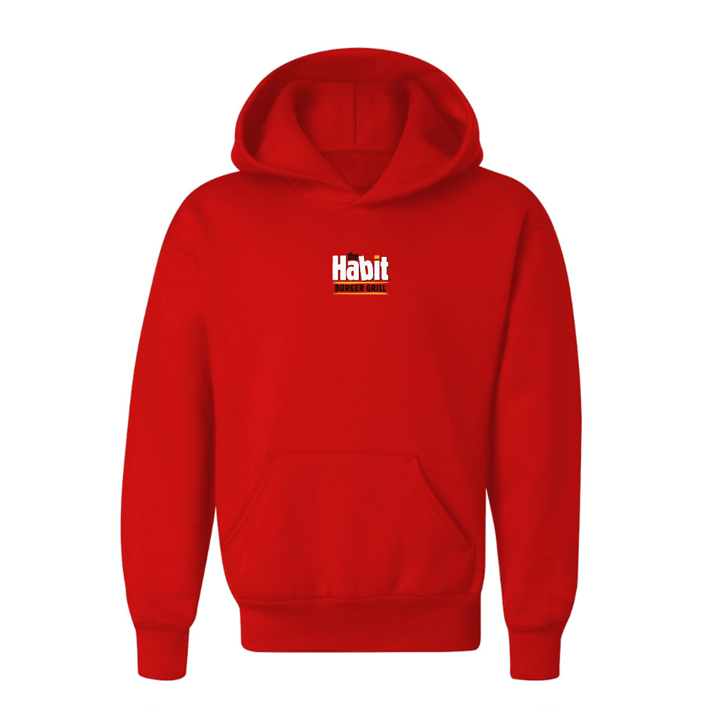 Youth The Habit Burger Grill Logo Pullover Hoodie