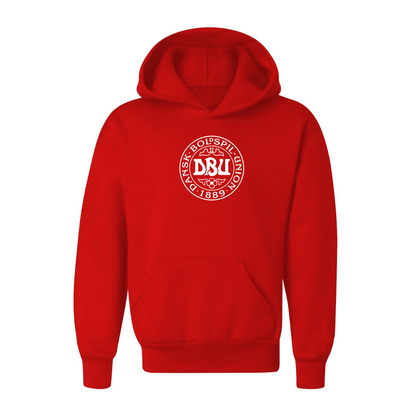Youth Kids Denmark Soccer Pullover Hoodie