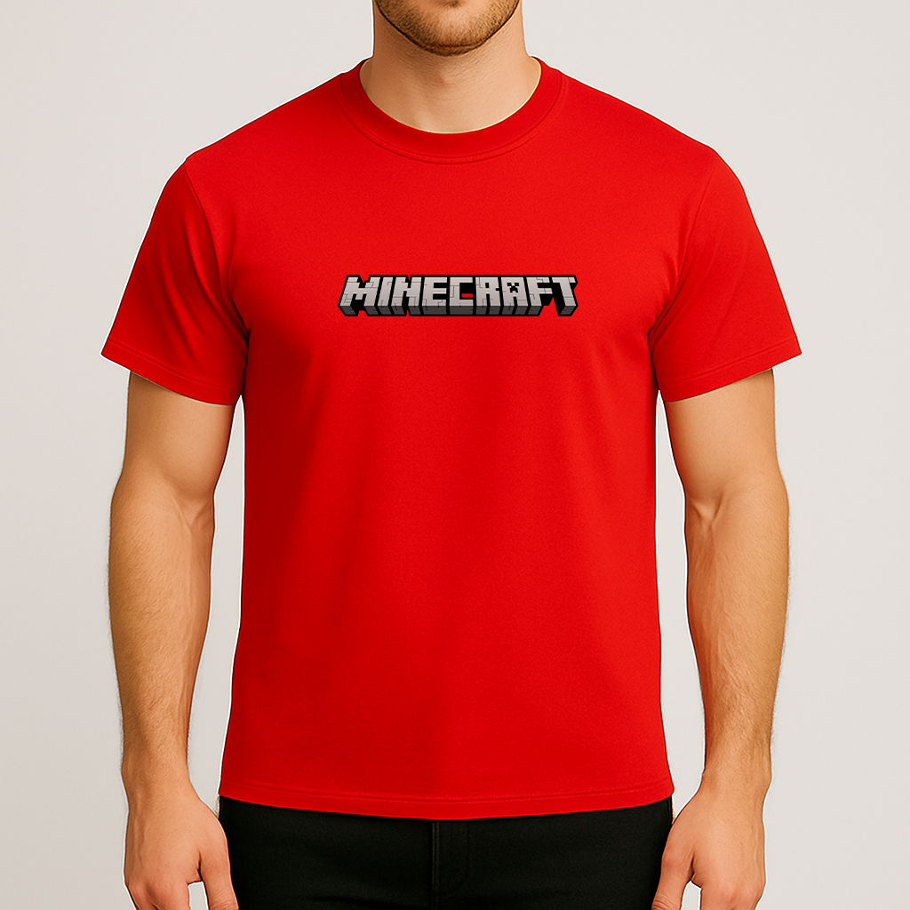 Men's Minecraft Game Cotton T-Shirt