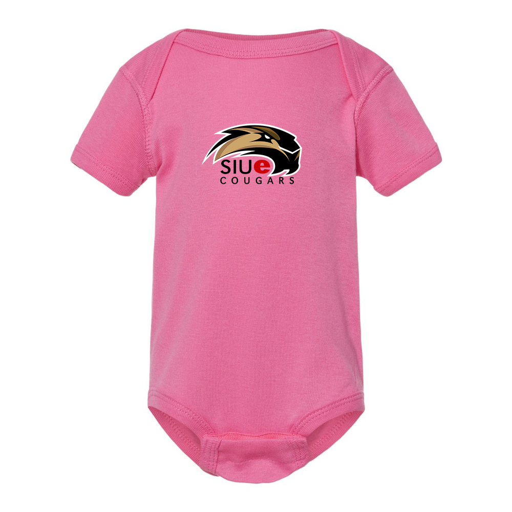 SIU Edwardsville Cougars Logo  Rabbit Skins Infant Baby Rib Bodysuit