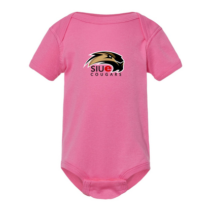 SIU Edwardsville Cougars Logo  Rabbit Skins Infant Baby Rib Bodysuit