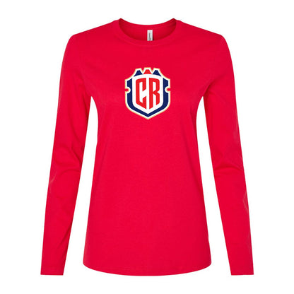Women's Costa Rica National Soccer Team Long Sleeve T-Shirt