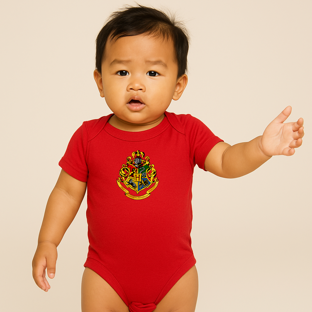 Hogwarts Emblem Harry Potter Movie Baby Romper Onesie