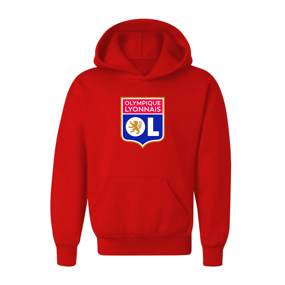 Youth Kids Olympique Lyonnais FC Pullover Hoodie