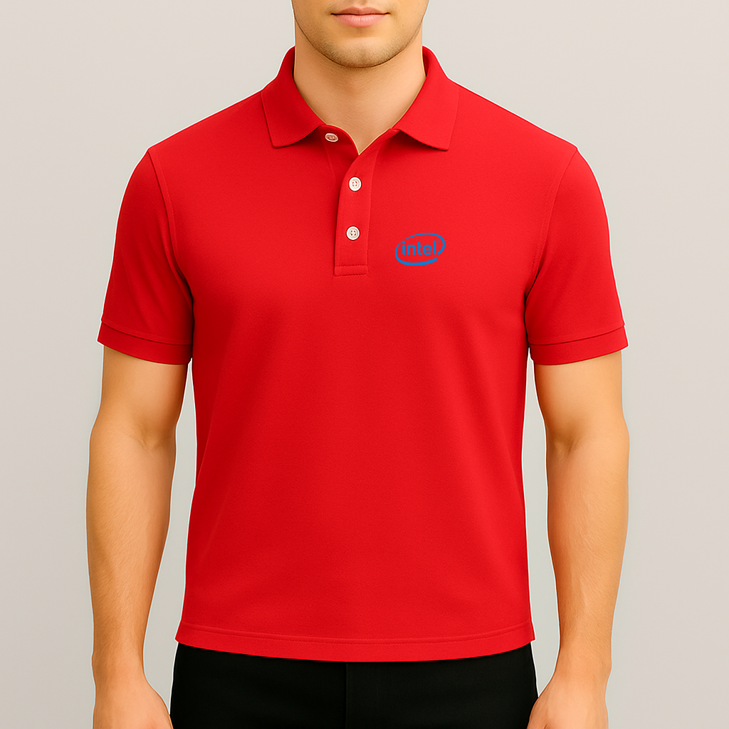 Men's Intel Logo Dry Blend Polo