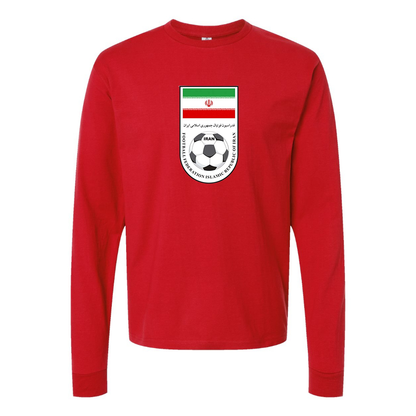 Men's Iran National Soccer Team Long Sleeve T-Shirt