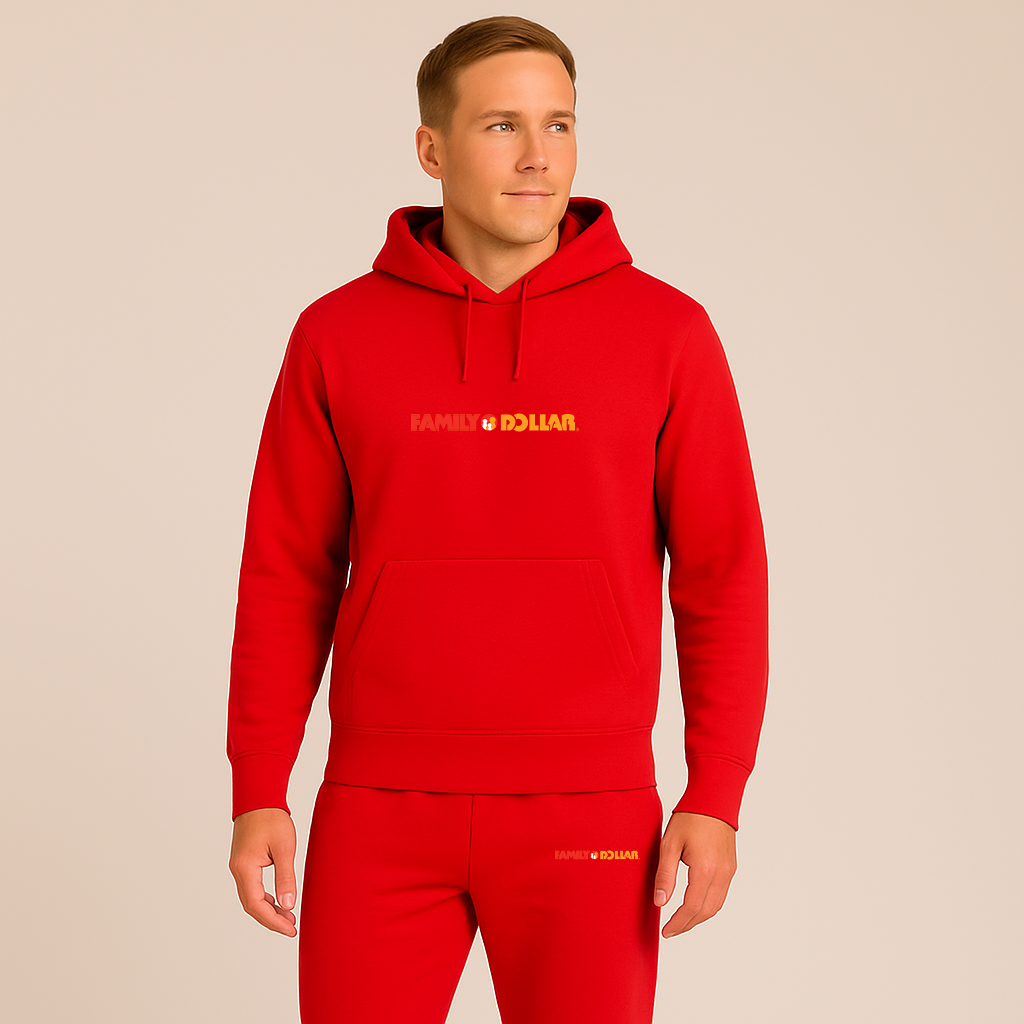 Men's Family Dollar Logo Hoodie Joggers Set