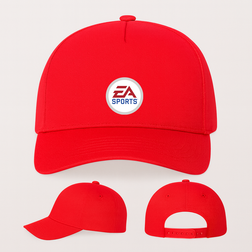 EA SPORTS Logo Five Panel Twill Snapback Cap