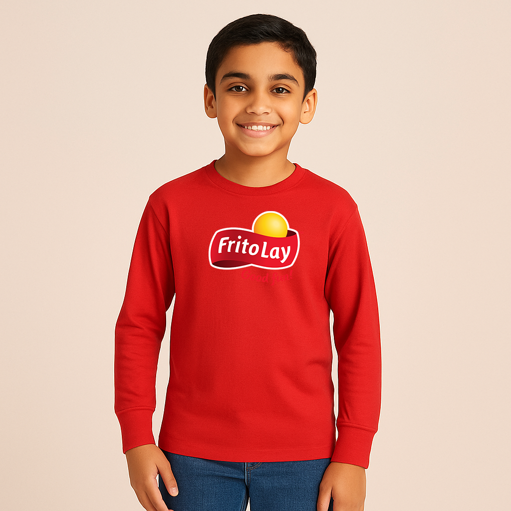 Youth Kids Frito Lays Long Sleeve T-Shirt