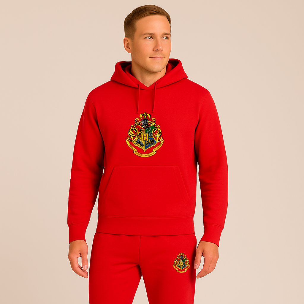 Men's Hogwarts Emblem Harry Potter Movie Hoodie Joggers Set