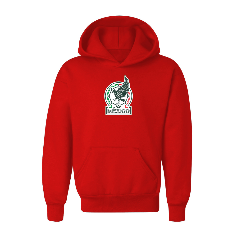 Youth Kids Mexico Soccer Pullover Hoodie