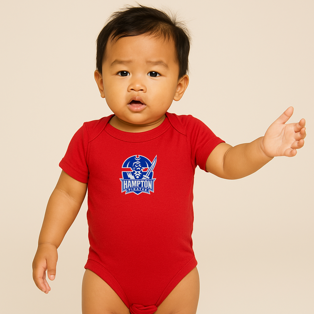 Hampton Pirate Logo Baby Romper Onesie