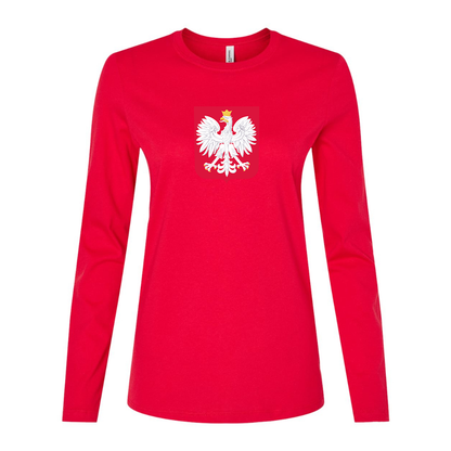 Women's Poland National Soccer Team Long Sleeve T-Shirt