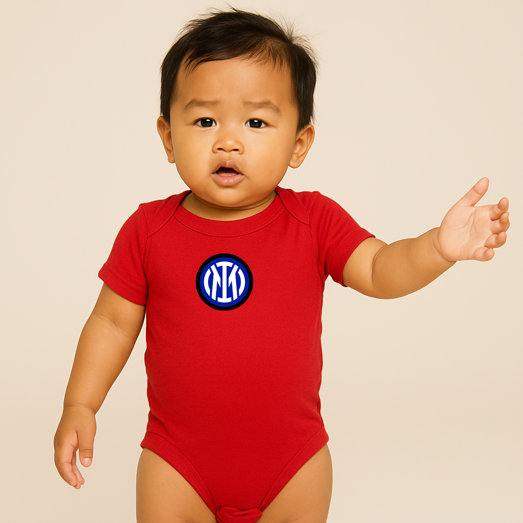 Inter Milan 2025 Soccer Logo Baby Romper Onesie