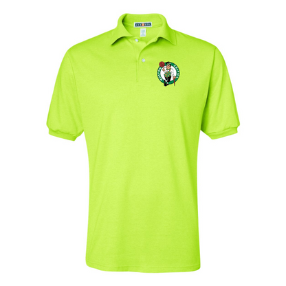 Men's Boston Celtics Logo JERZEES  SpotShield polo