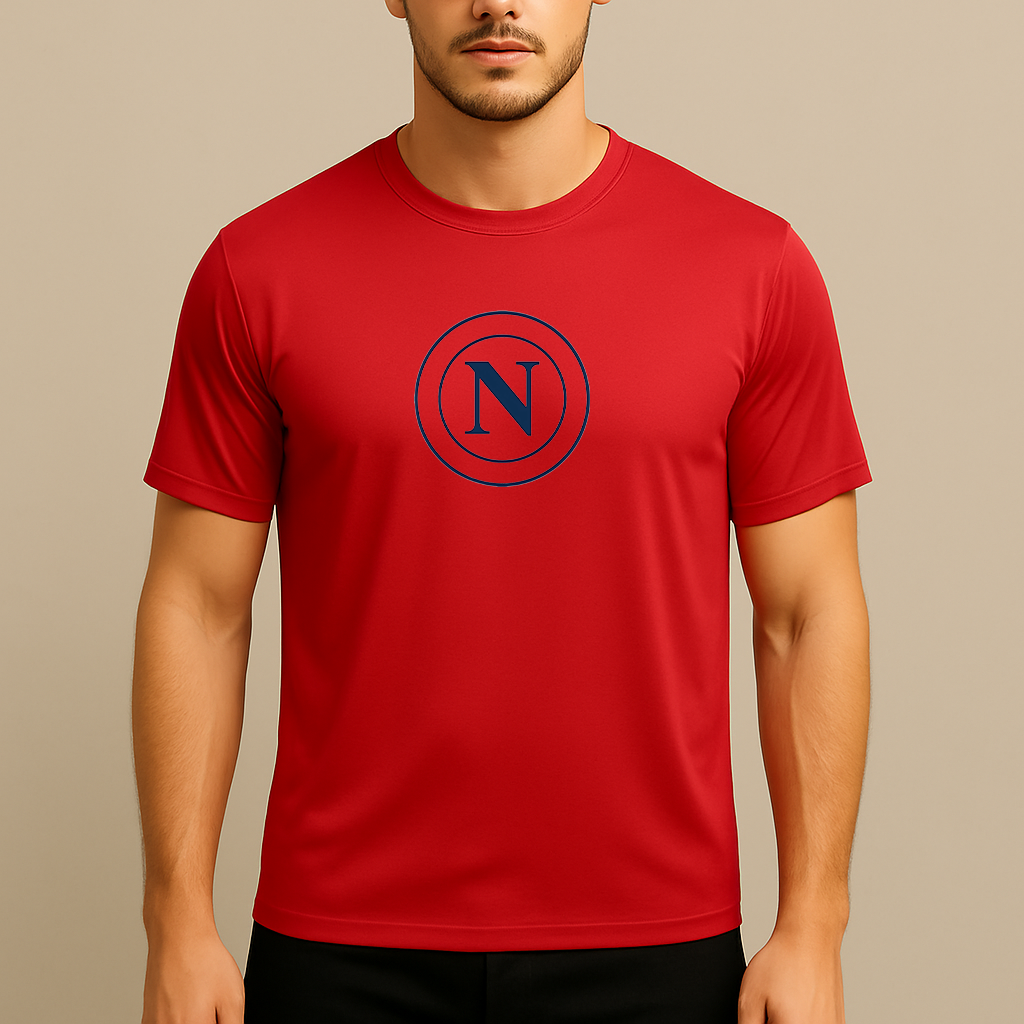 Men's Napoli 2025 Soccer Logo Polyester T-Shirt