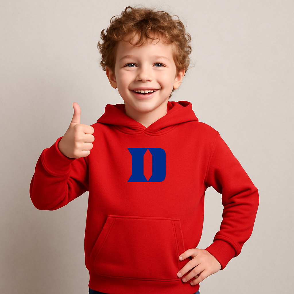 Youth Duke Blue Devils Logo Pullover Hoodie