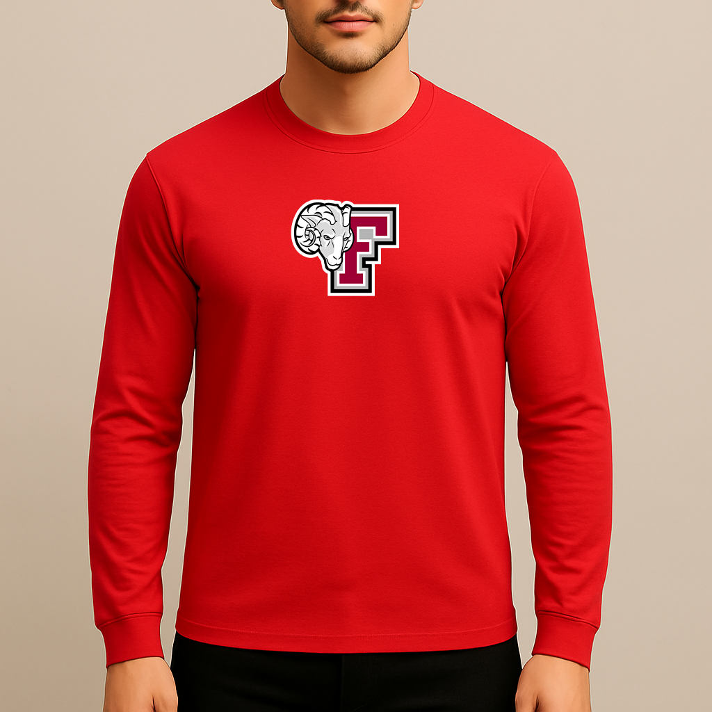 Men's Fordham Rams Logo Long Sleeve T-Shirt