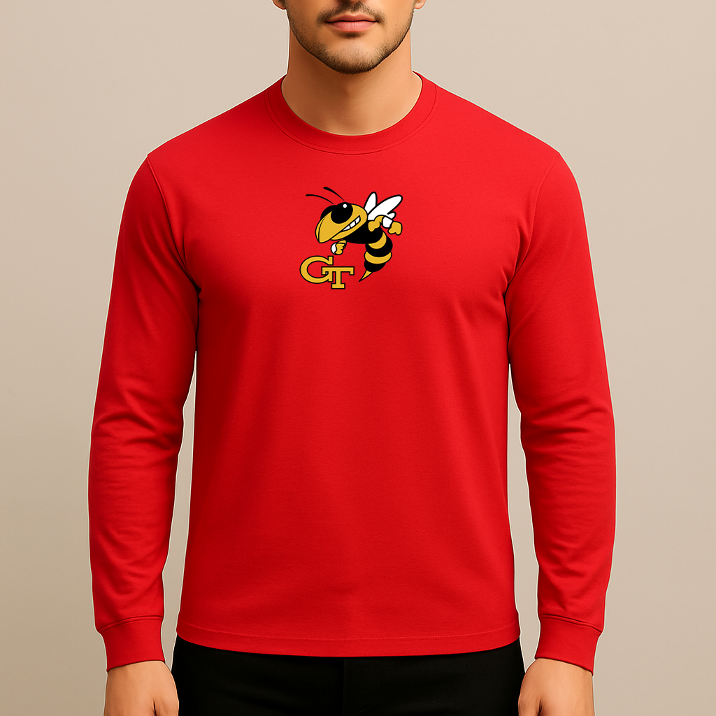 Men's Georgia Tech Yellow Jackets Logo Long Sleeve T-Shirt