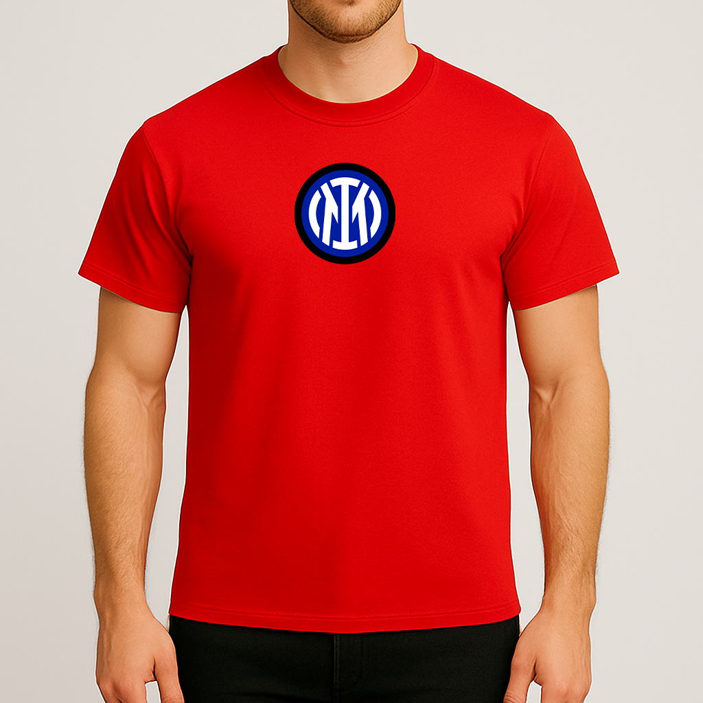 Men's Inter Milan 2025 Soccer Logo Cotton T-Shirt
