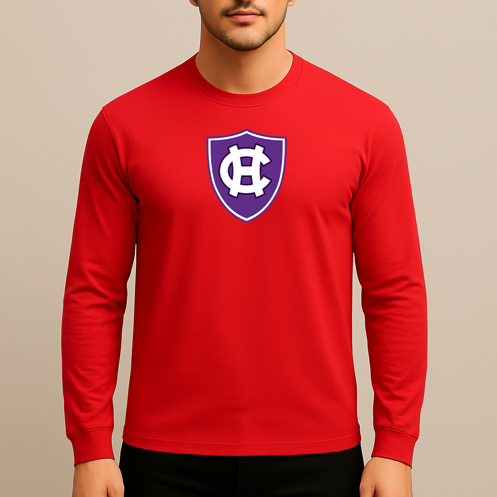 Men's Holy Cross Crusaders Logo Long Sleeve T-Shirt