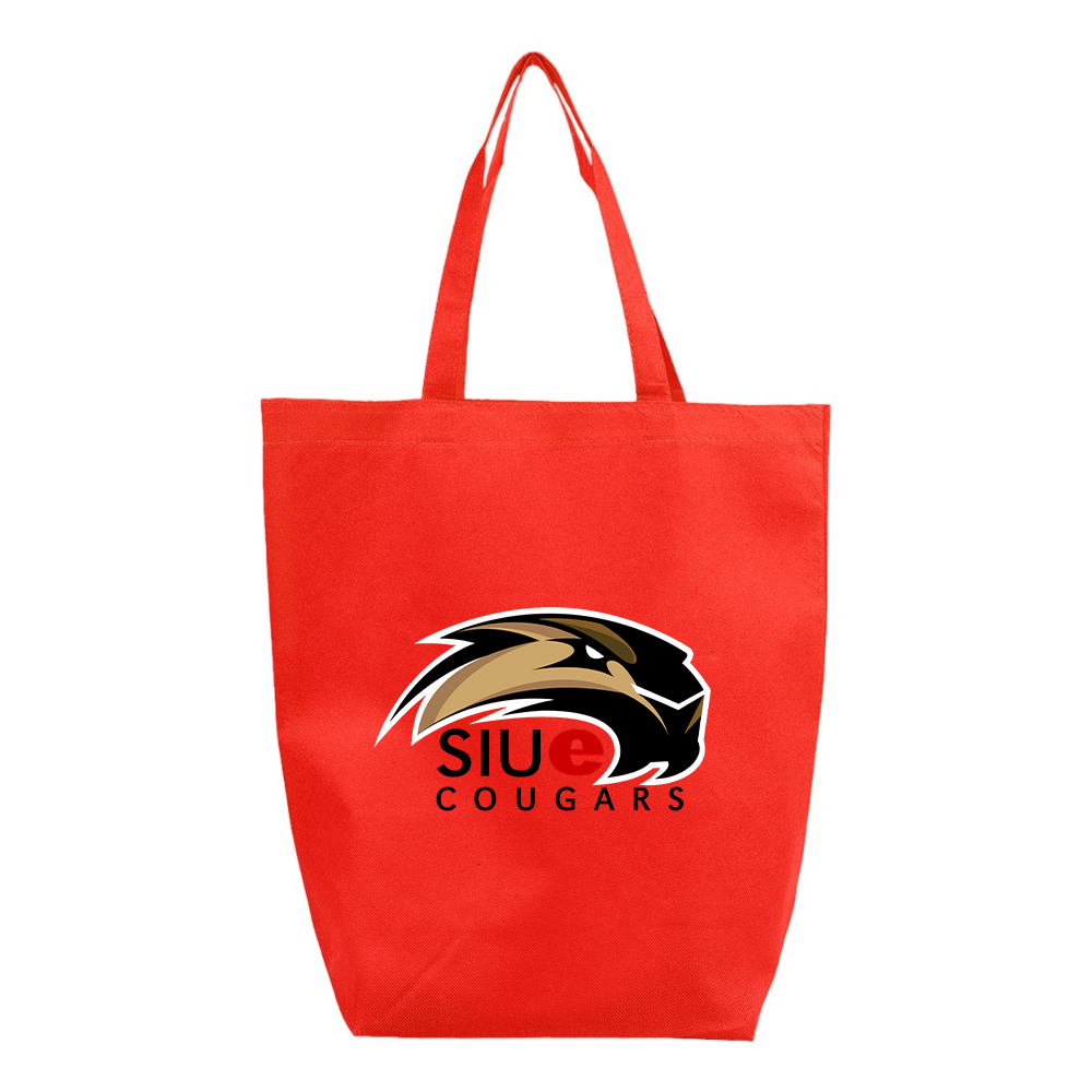 SIU Edwardsville Cougars Logo Q-Tees Non-Woven Gusset Bottom Tote
