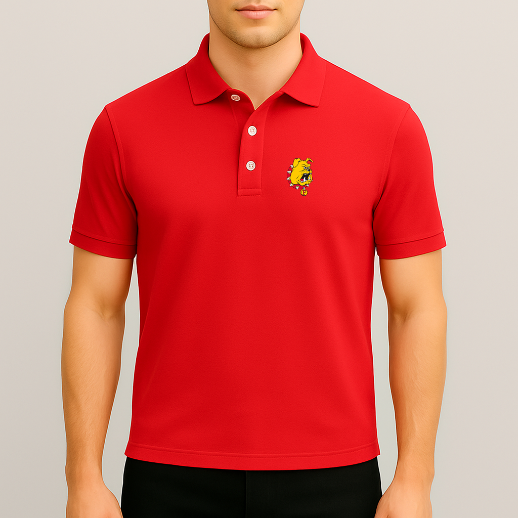 Men's Ferris State Bulldogs Logo Dry Blend Polo