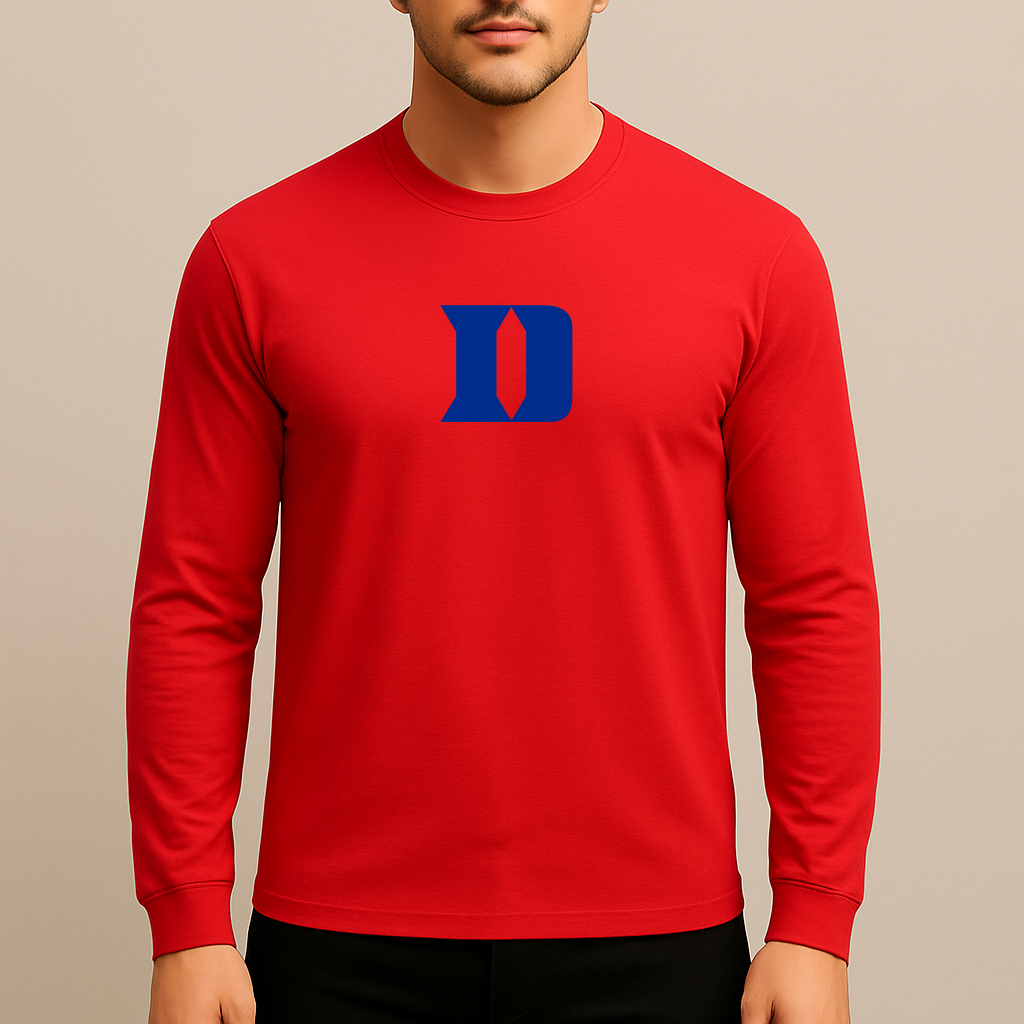 Men's Duke Blue Devils Logo Long Sleeve T-Shirt